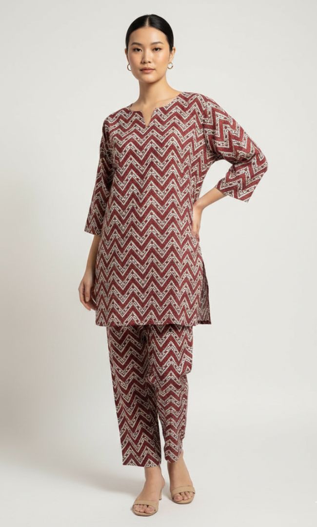 Deep Maroon Rozana Wear