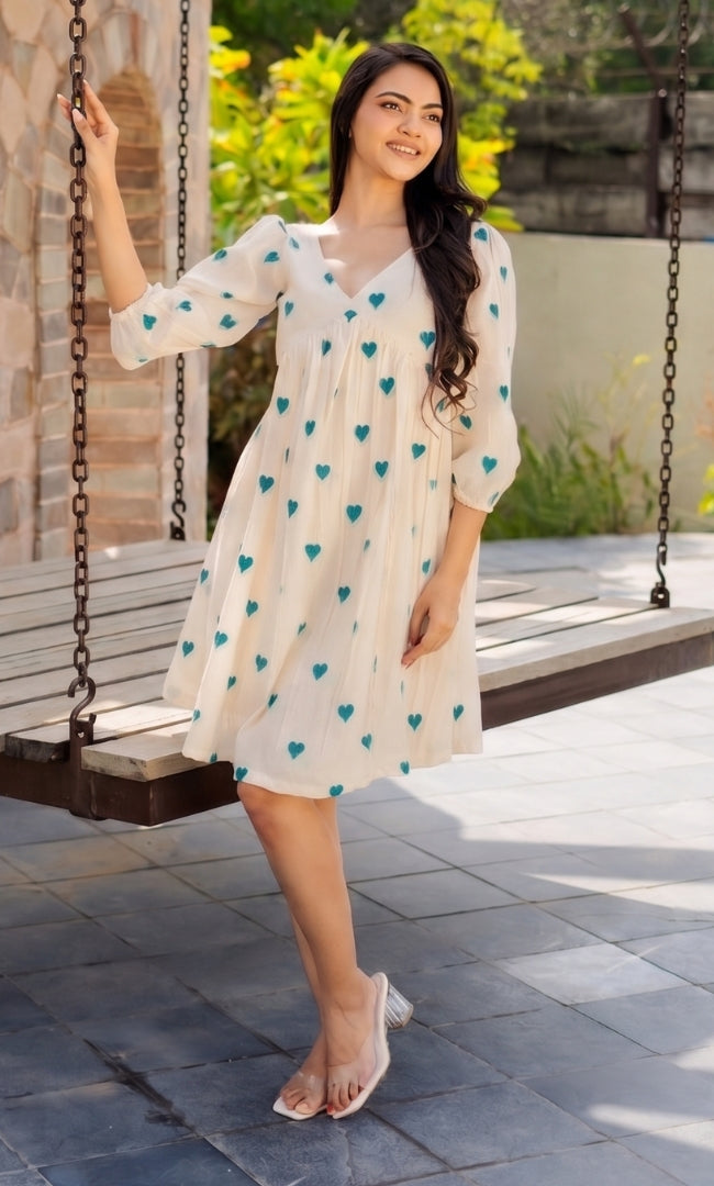 Turquoise Heart Dress