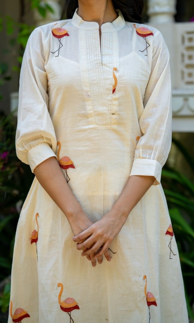 Flamingo Cotton Kurta Co-ord Set