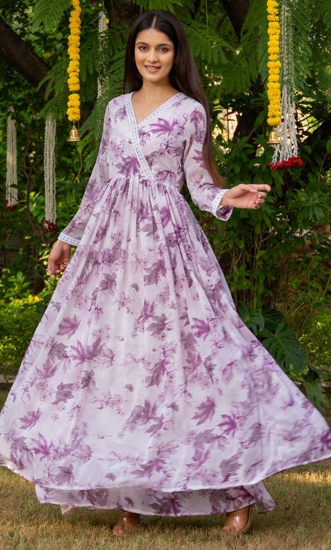 Dusty Pink Floral Suit Set