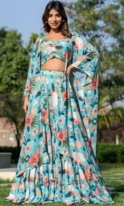 Farida Printed Lehenga Set