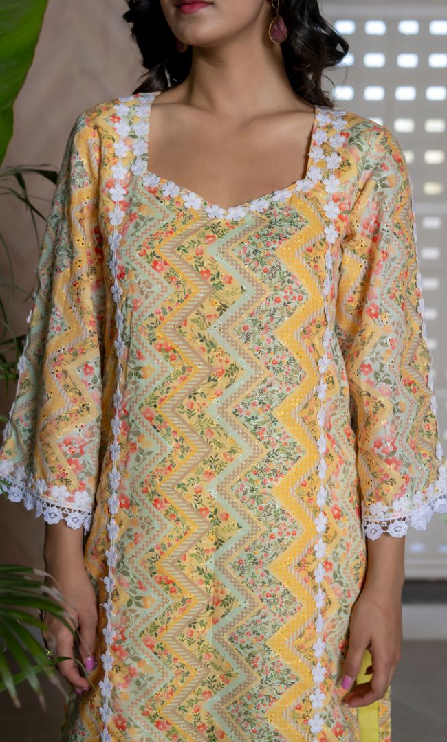 Goldie Printed Kurta Set