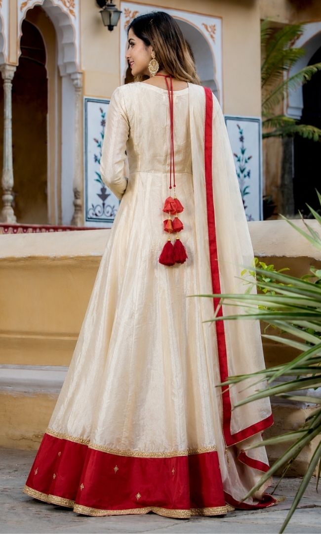 Aarohi Tissue Anarkali Set