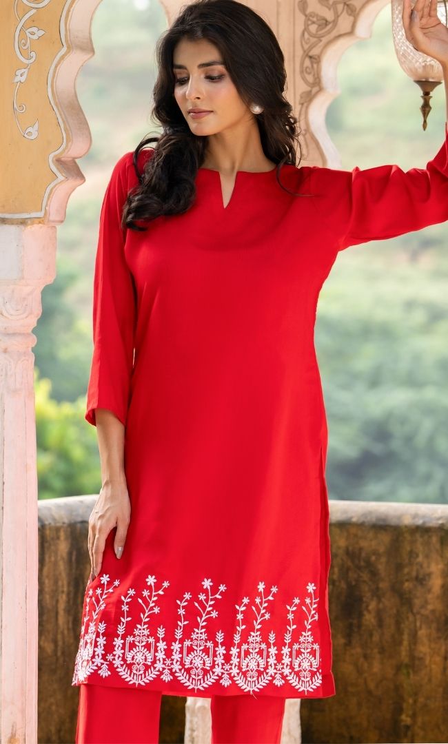 Era Red Co ord Set