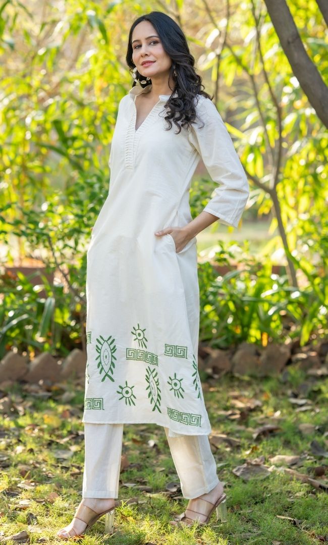 Alina Cotton Kurta Set