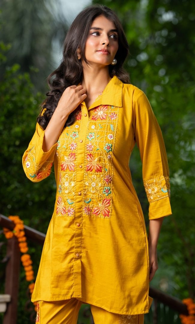Avira Mustard Co ord Set