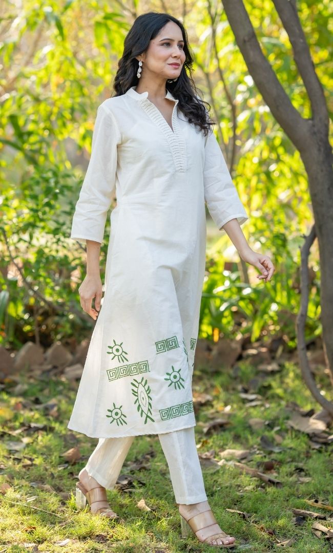 Alina Cotton Kurta Set