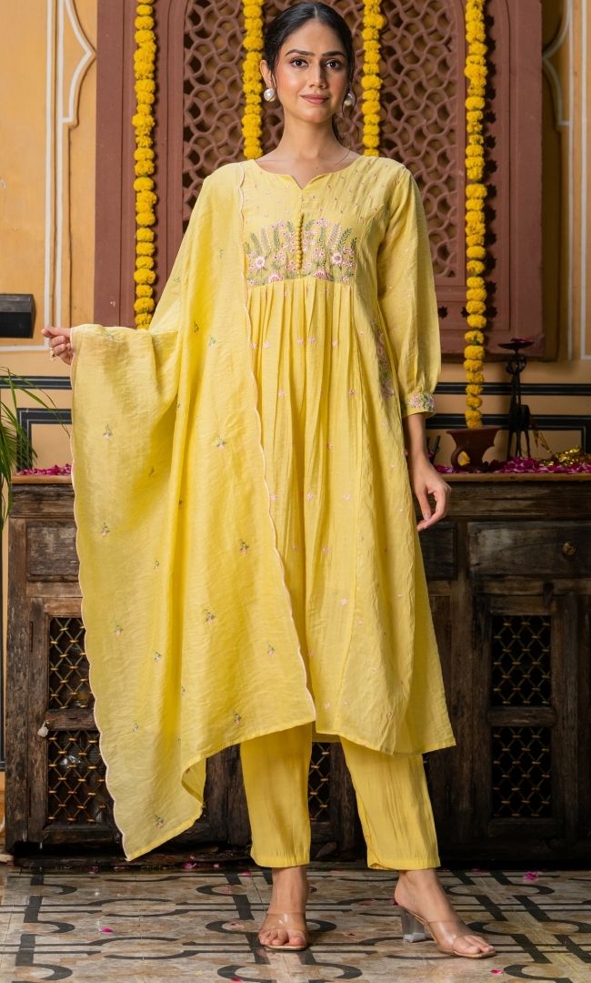 Swarnika Yellow Suit Set