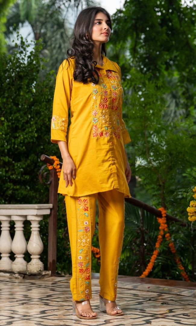 Avira Mustard Co ord Set