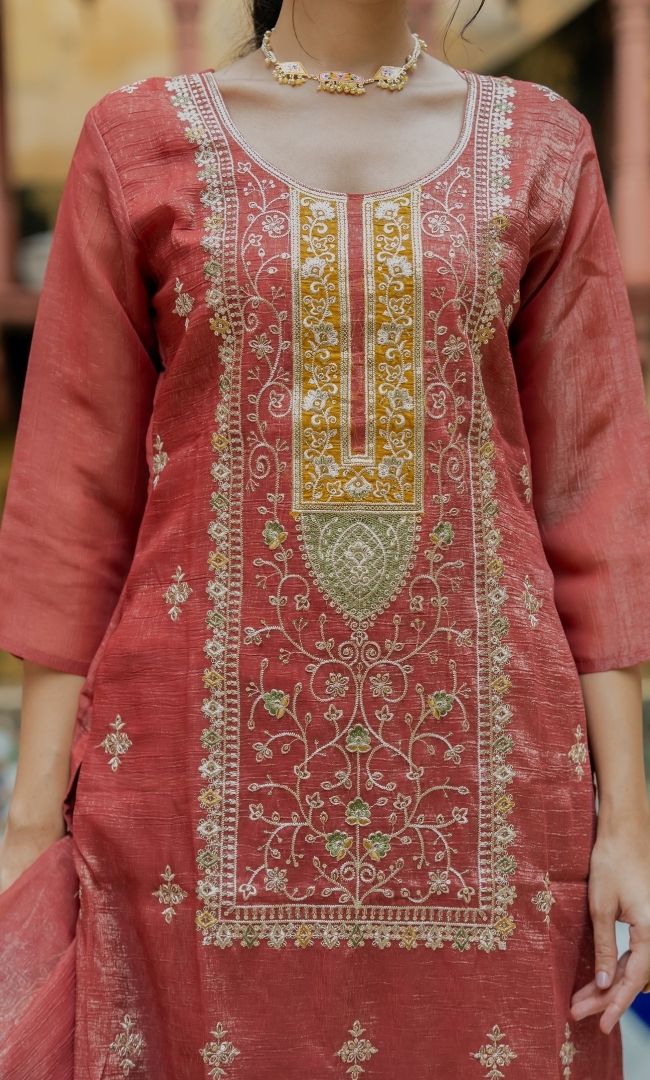 Laalima Maroon Suit Set