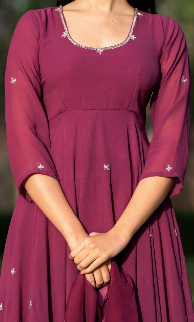 Rosewood Handwork Anarkali Set
