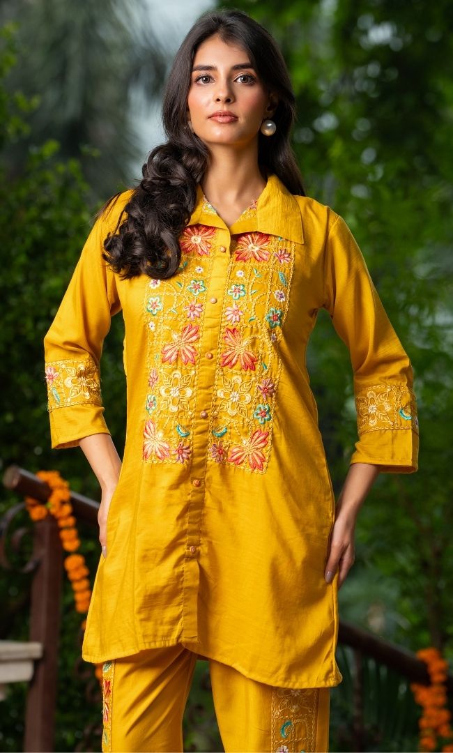 Avira Mustard Co ord Set