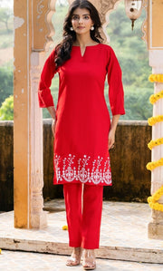 Era Red Co ord Set