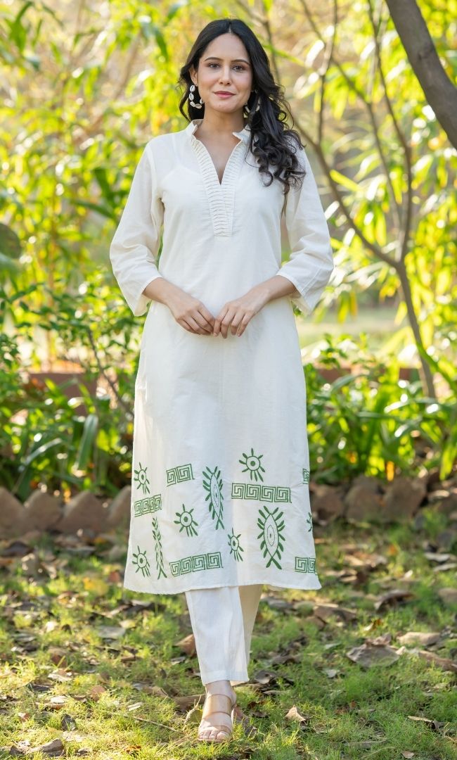 Alina Cotton Kurta Set