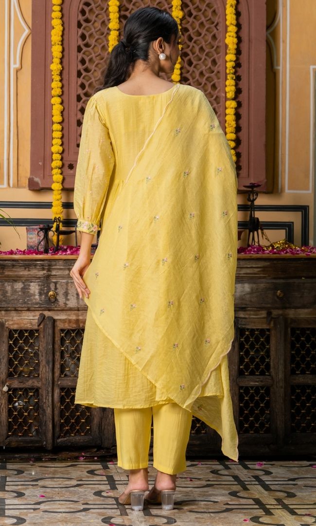 Swarnika Yellow Suit Set