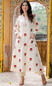 Seoul Lotus Kurta Co ord Set