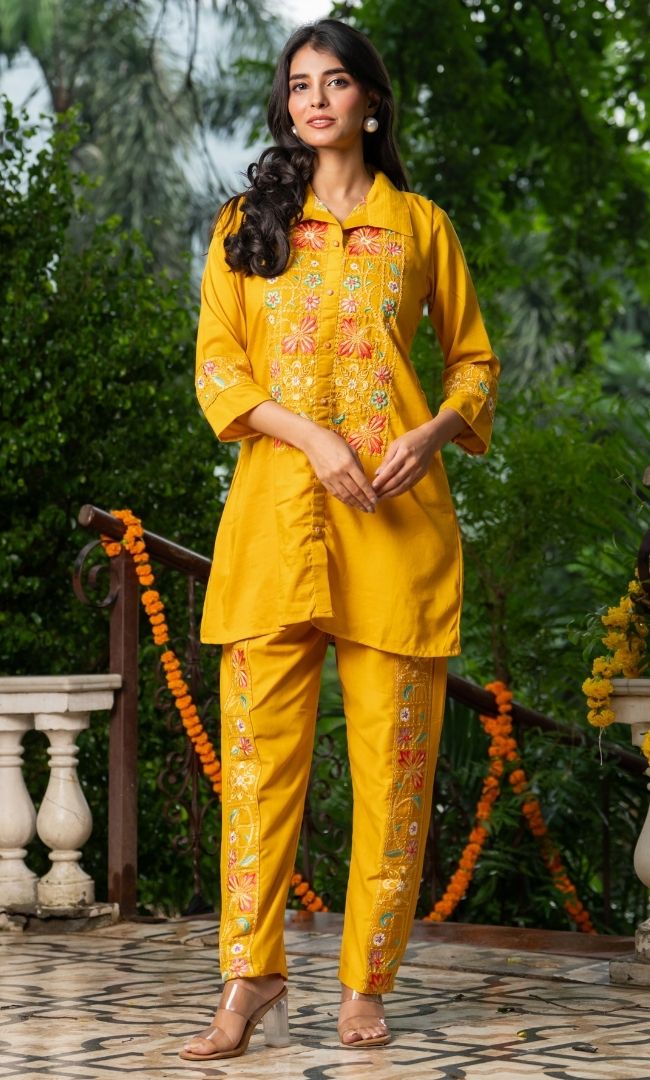 Avira Mustard Co ord Set