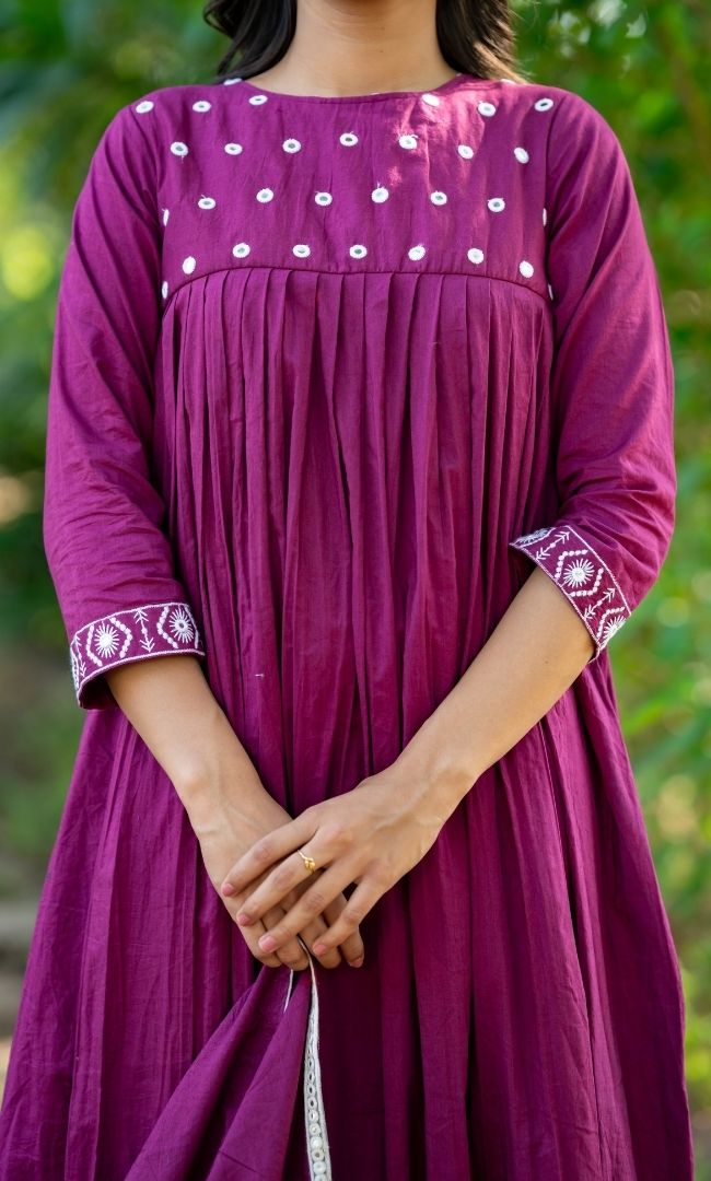Rang Noor Cotton Anarkali Set