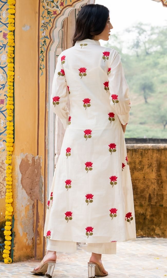Seoul Lotus Kurta Co ord Set