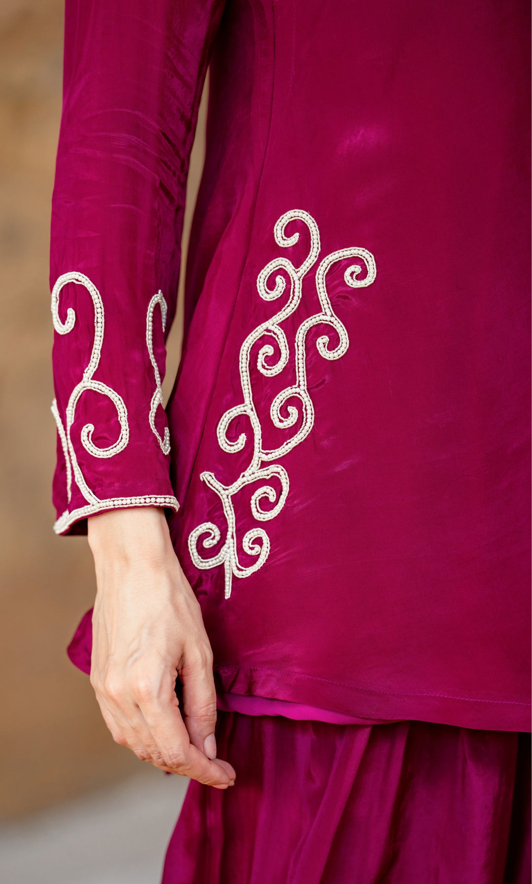 Tulip Wine Co-ord Set