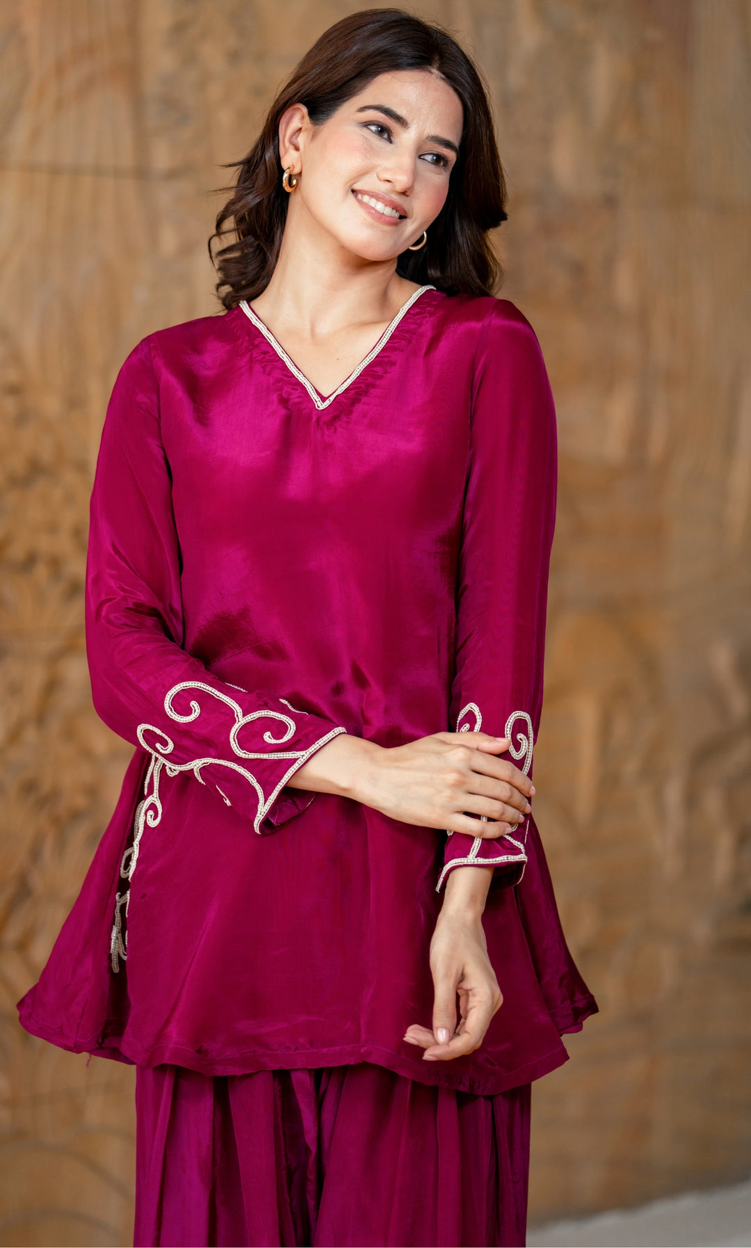 Tulip Wine Co-ord Set