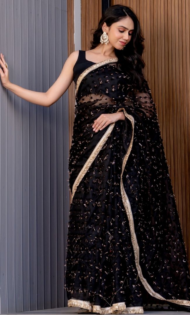 Shadow Black Saree