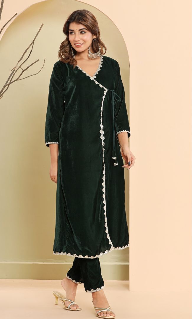 Forest Green velvet set