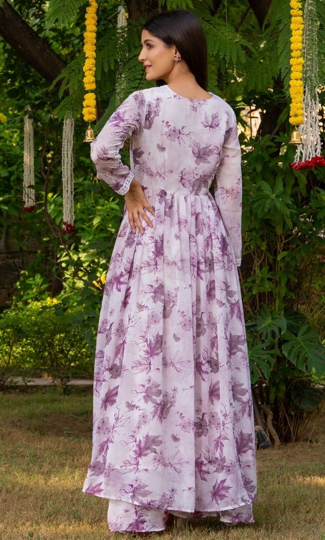 Dusty Pink Floral Suit Set