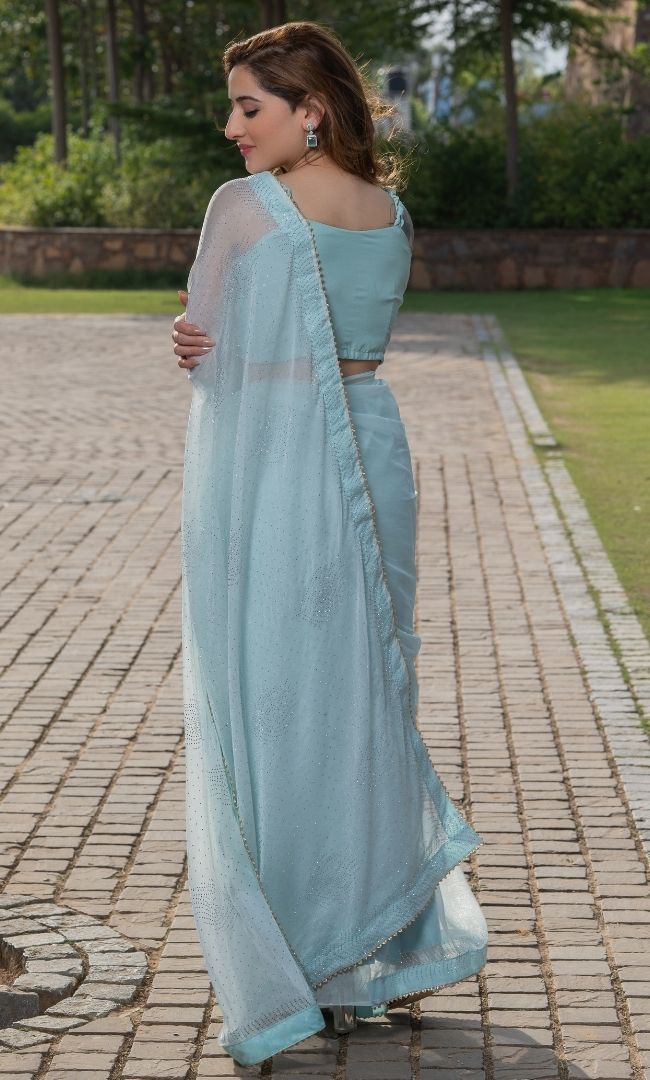 CELESTE BLUE SAREE