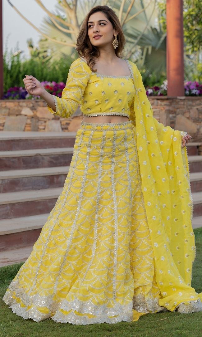 HALDI YELLOW LEHENGA SET
