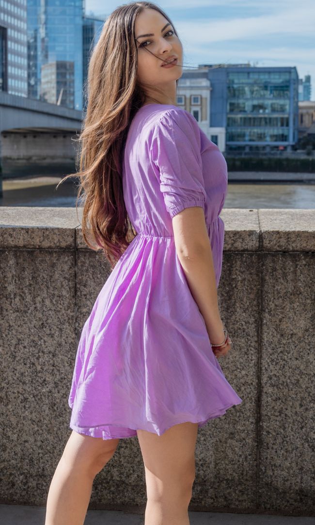 LILAC SHORT DRESS