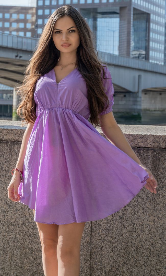LILAC SHORT DRESS