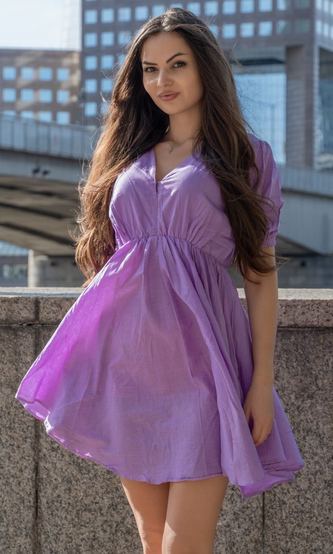 LILAC SHORT DRESS
