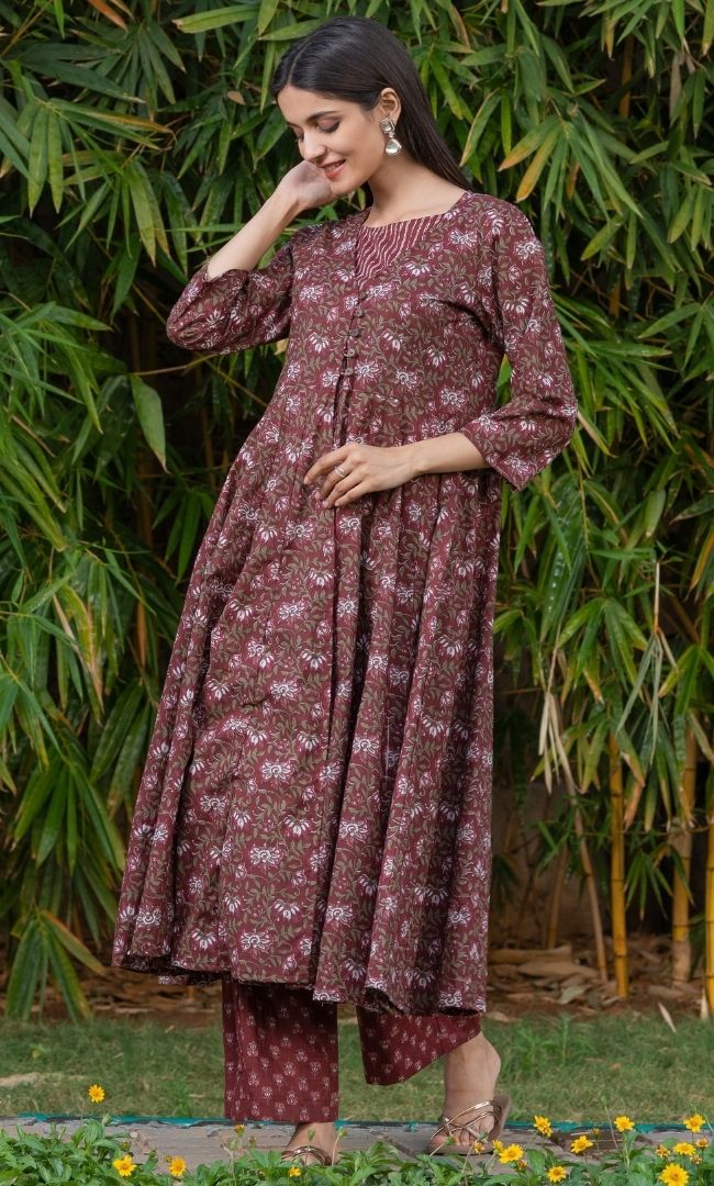 COCO FLORAL ANARKALI SET
