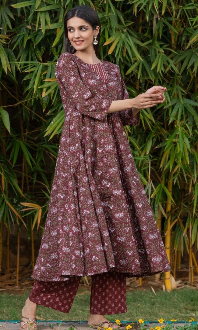 COCO FLORAL ANARKALI SET
