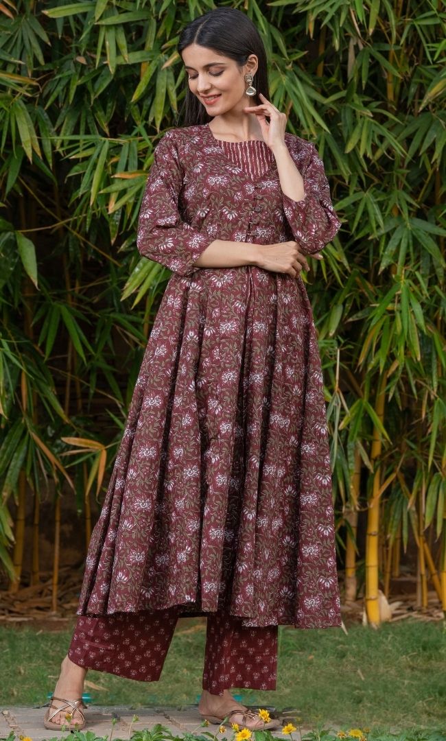 COCO FLORAL ANARKALI SET