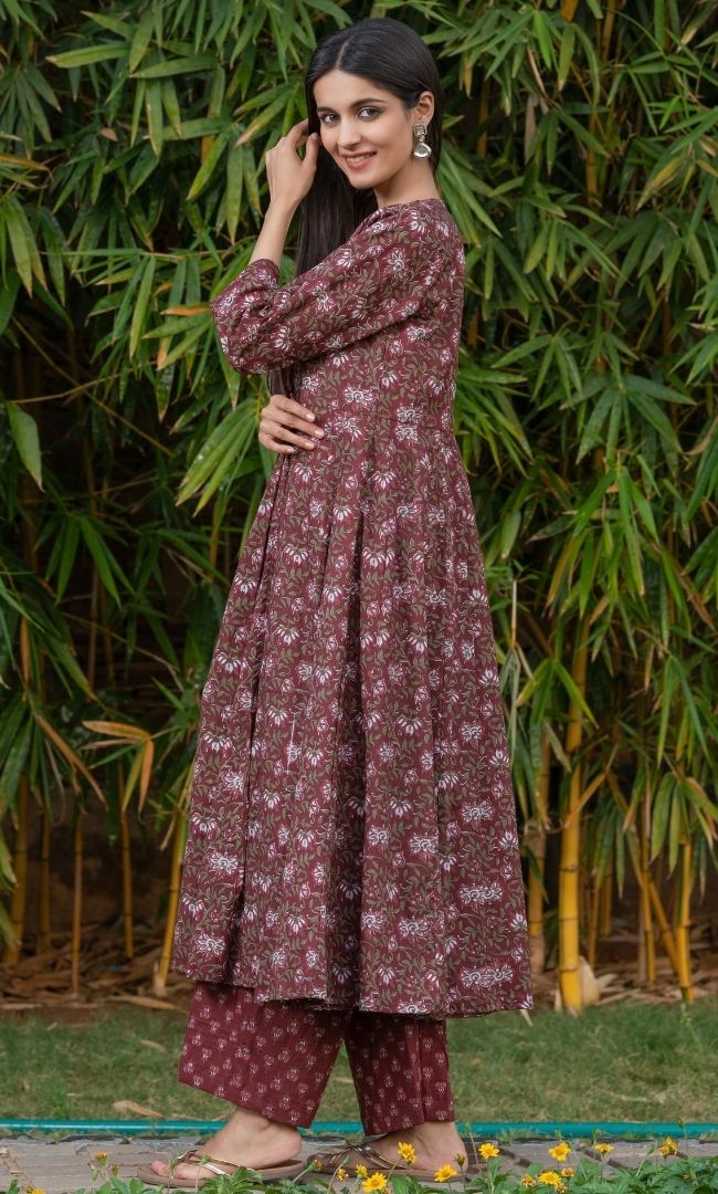 COCO FLORAL ANARKALI SET