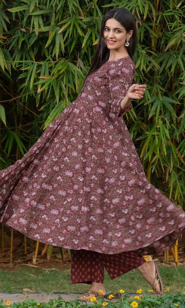 COCO FLORAL ANARKALI SET