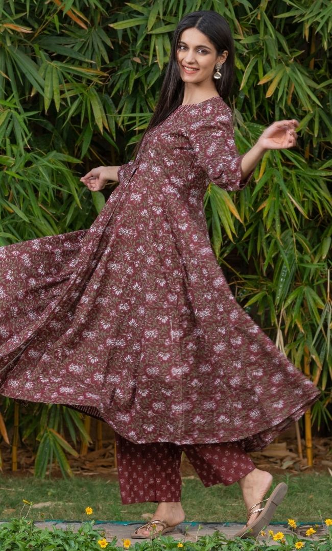 COCO FLORAL ANARKALI SET