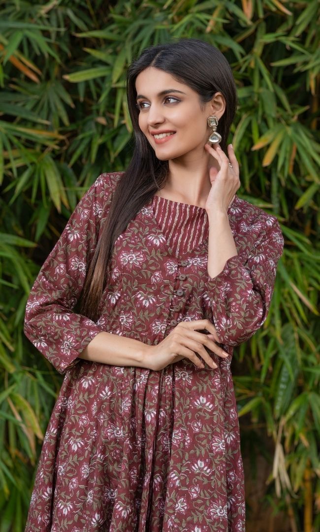 COCO FLORAL ANARKALI SET