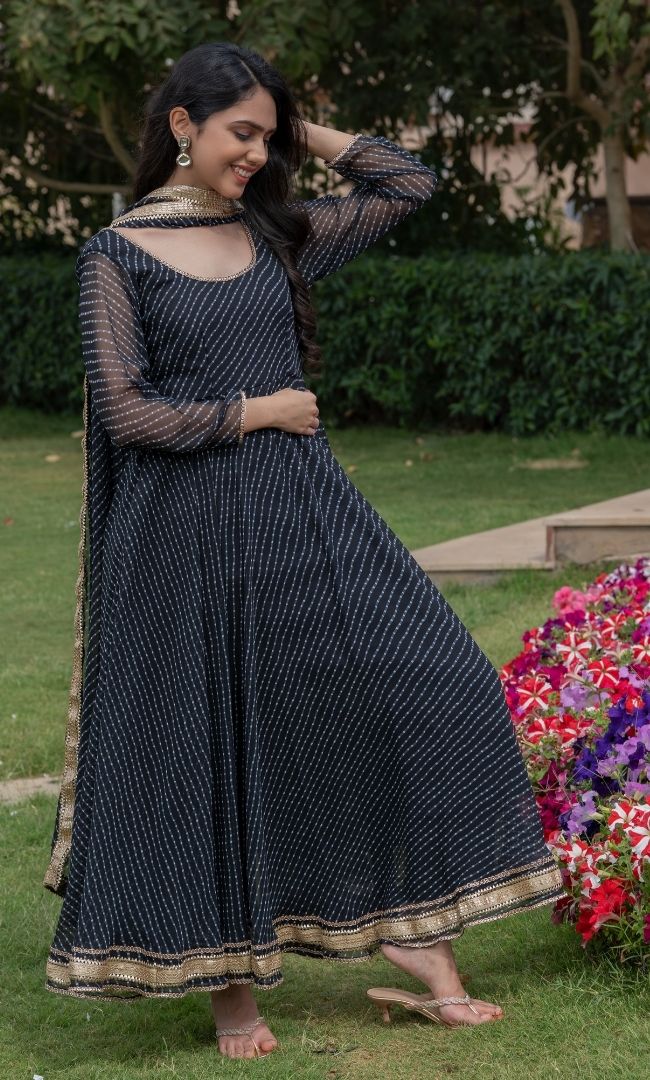 MIDNIGHT ANARKALI SET
