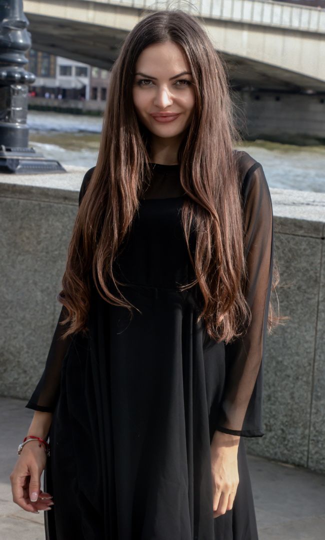 RICH BLACK HIGH LOW DRESS
