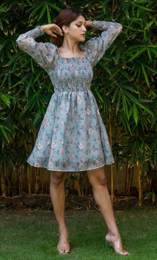 BLOSSOM GREY DRESS
