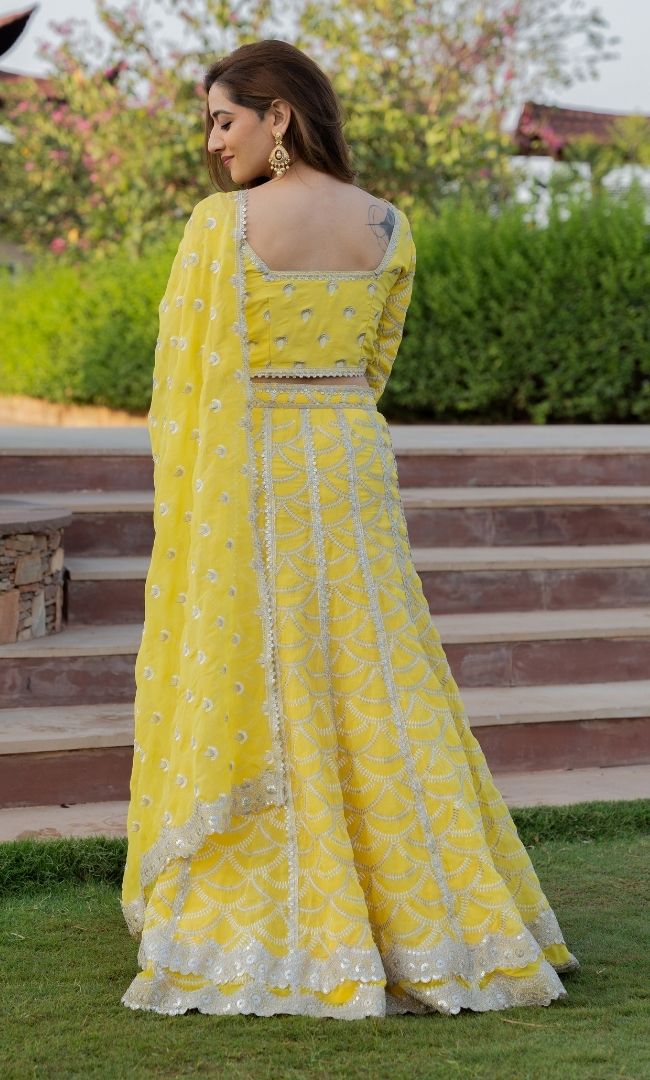 HALDI YELLOW LEHENGA SET