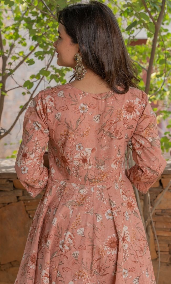 SALMON PINK ANGRAKHA SET