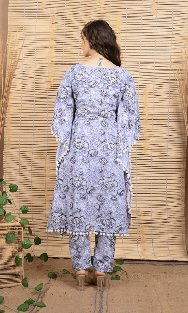 COROLINO KAFTAN POM POM SET